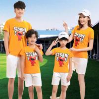 亲子装一家三口四口夏装短袖恤2020新款潮母子装幼儿园家庭套装