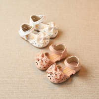 0-1-2-3岁女童春夏软底公主鞋婴儿学步鞋子女童学步鞋2020半凉鞋