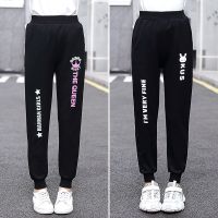 女童加绒裤子儿童装秋装中大童秋季运动长裤女孩春秋款洋气休闲裤