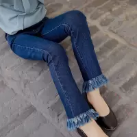 童装女童牛仔裤春秋装2020新款儿童长裤子秋季宝宝女孩流苏喇叭裤