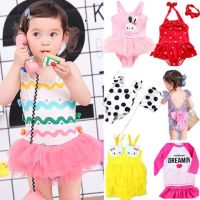 【送泳帽】儿童泳衣女小猪佩奇女童儿童泳衣女连体宝宝泳衣女可爱