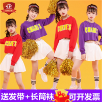 儿童表演服女童中小会演出服装幼儿啦啦操啦啦队舞蹈服装J8