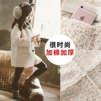 童装女童外套毛呢款2019新款秋冬时尚洋气冬季加绒加厚呢子大衣潮