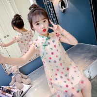 2020女童夏装连衣裙汉服复古装儿童旗袍小女孩超仙女裙子唐装夏季