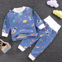 秋冬款宝宝保暖内衣男女婴儿衣服儿童加绒加厚秋衣秋裤套装睡衣服