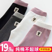 女童打底裤春秋薄款外穿女宝宝白色儿童加绒裤子纯棉加厚长裤洋气