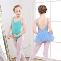 儿童舞蹈服女童练功服吊带形体服幼儿跳舞考级服芭蕾舞中国舞纯棉