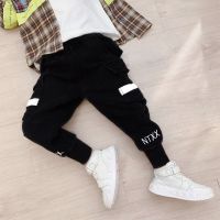 童装男童牛仔裤秋冬新款中大童宽松洋气长裤儿童裤子加绒工装裤潮