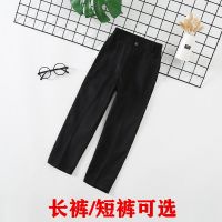 儿童黑色长短裤西裤中小童毕业表演服花童礼服男童休闲长裤校裤