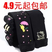 [好质量]女童打底裤加绒加厚保暖秋冬季小孩儿童棉裤子一体裤