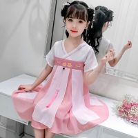 童装女童汉服连衣裙2020夏装新款中大童儿童公主裙唐装小女孩裙子