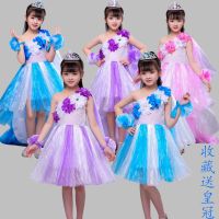 儿童环保服装时装秀幼儿园手工制作衣服女童创意亲子走秀演出表演