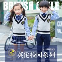 班服园服女童短裙春秋夏季新款学院风百搭半身裙小学生校服百褶裙