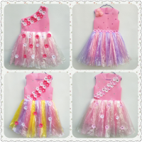 儿童环保服装时装秀女童手工制作塑料袋表演服幼儿园环保走秀