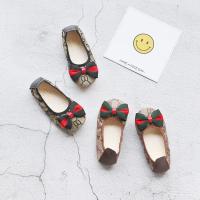 儿童蛋卷鞋女童2018新款韩版百搭豆豆鞋软底一脚蹬帆布鞋公主单鞋