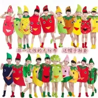 水果蔬菜服 儿童环保服装时装秀衣服 亲子装造型幼儿园演出服装