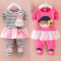 女宝宝公主套装婴儿童装韩版衣服9女童秋装5至8个月1-2-3周岁0潮4