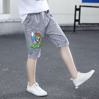 童装男童夏季牛仔中裤男孩七分裤中大童薄款儿童五分裤弹力休闲潮