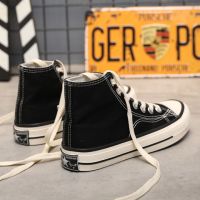 秋冬加绒儿童帆布鞋童1970男童布鞋女童小白中大童高低帮加绒棉