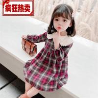 2020秋季新款长袖韩版宝宝超仙裙子女童连衣裙秋装超洋气格子儿童