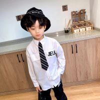 童装男童衬衫2020秋装新款韩版洋气白衬衣长袖休闲春秋宝宝中大童V5
