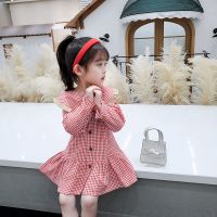 女童2020格子连衣裙秋装长袖宝宝翻领公主裙韩版洋气儿童蛋糕裙潮B9