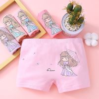 儿童内裤女纯棉平角裤安全四角裤头小中大女孩童学生卡通公主透气