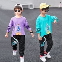 童装男童卫衣套装春秋装2020新款中大儿童运动网红帅洋气韩版潮