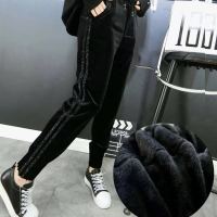 女童裤子秋冬新款加绒加厚中大童宽松金丝绒长裤洋气冬装儿童韩版