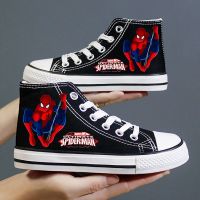 蜘蛛侠童鞋卡通儿童帆布鞋夏新款男童女童鞋子涂鸦学生板鞋休闲鞋Q6