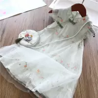 女童旗袍裙子夏装汉服中国风小女孩公主裙洋气2020新款儿童连衣裙