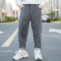 男童秋季裤子休闲牛仔裤2020新款中大童宽松舒适微弹潮洋气长裤V2