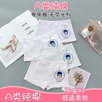 类正品彩棉 女童纯棉儿童内裤女孩小中大童平角宝宝短裤3/4条装F5