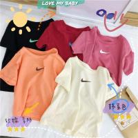童装春夏2020百搭儿童短袖恤 男童女童兄妹装 纯棉上衣外贸 童装M2