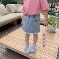 女童春夏装2020新款韩版小童女宝宝洋气牛仔短裙儿童裙子半身裙潮U3