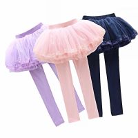 2019春秋款童装女童纯棉春秋打底裤假两件裙裤中大童儿童打底裙裤