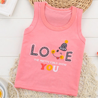 宝宝夏季薄款纯棉背心内衣服无袖恤 婴儿背心衣服装男女儿童背心V5