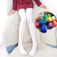 (买2送1)女童连裤袜春夏薄款儿童白色丝袜跳舞练功学生舞蹈袜子