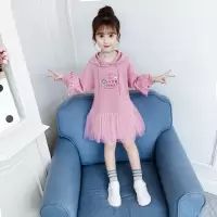 女童春装连衣裙2020新款儿童春秋卫衣裙中大童装洋气女孩长袖裙子G4