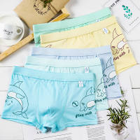 [类优质棉3条装]儿童内裤男小中大童平角裤短裤男童男孩青少年