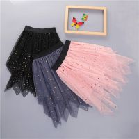 女童半身裙儿童腰裙2019夏款童装韩版星空裙中款衣服宝宝网纱裙子A5