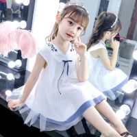 女童汉服连衣裙2020夏装新款中国风刺绣网纱公主裙女宝宝洋气裙子