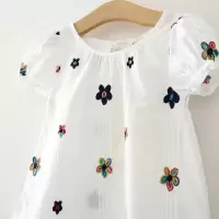 童装2020夏装新款儿童韩版短袖恤 女童夏季宝宝上衣童娃娃衫纯棉