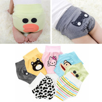 3条装儿童纯棉高腰护肚内裤宝宝三角裤男女童大短裤面包裤小童