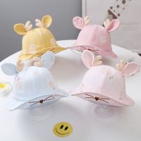 春天宝宝帽子婴儿渔夫帽6-12个月公主帽遮阳帽1岁2女童盆帽男童萌