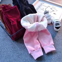 婴儿童裤子高腰女童休闲裤加绒加厚宝宝打底裤小童装秋冬保暖外穿
