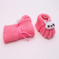 婴儿鞋毛线手工编织春秋0-3-6个月男女宝宝鞋子新生儿步前童鞋1岁