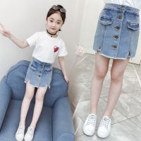 女童牛仔短裤夏装童装中大童儿童女小学生裙裤夏季女孩牛仔裤子潮Y9