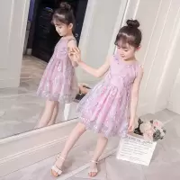 女童装连衣裙纱裙夏季裙子3公主4仙女5洋气6背心裙7小孩子8-9岁10