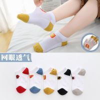 儿童袜子薄款夏季船袜棉袜男童宝宝春夏男网眼学生浅口潮男孩短袜